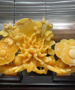 Tác Phẩm Gậy Như Ý Mẫu Đơn Ngọc Hoàng Long – Biểu Tượng Của Như Ý, Phú Quý Và Thịnh Vượng